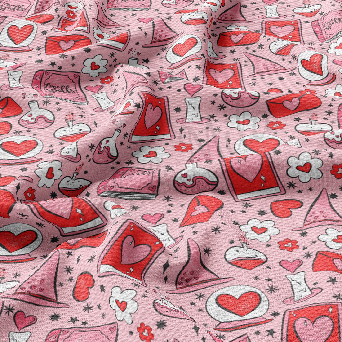 Valentines Day Bullet Textured Fabric AA1223