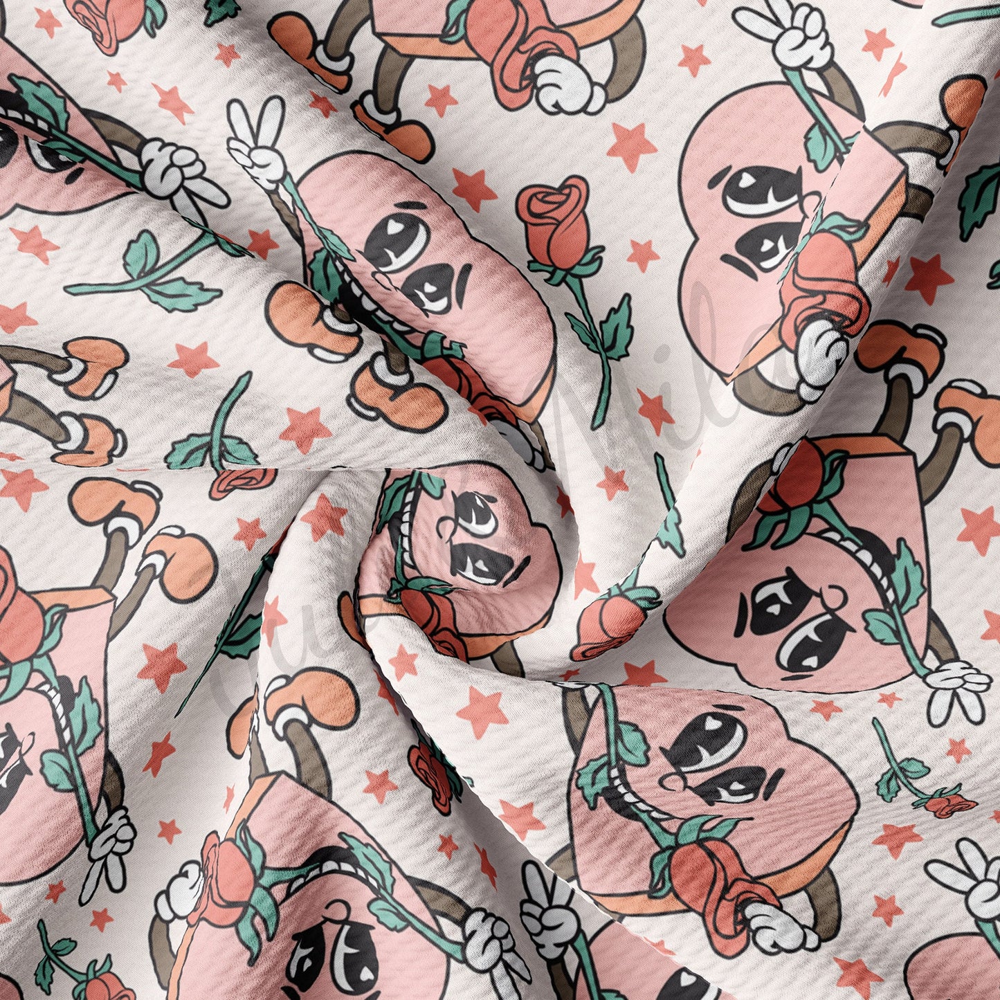 Valentines Day Bullet Textured Fabric  AA1278