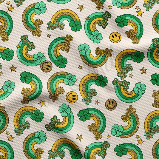 St. Patricks Day Bullet Textured Fabric A1294