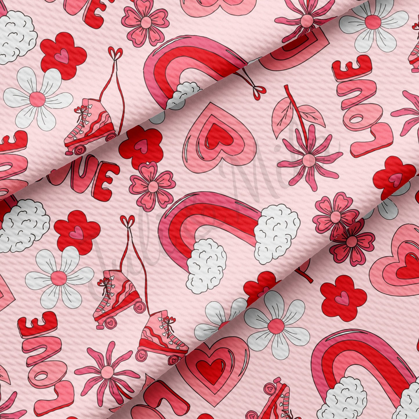 Valentines Day Bullet Textured Fabric  AA1220