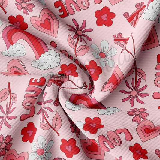 Valentines Day Bullet Textured Fabric  AA1220