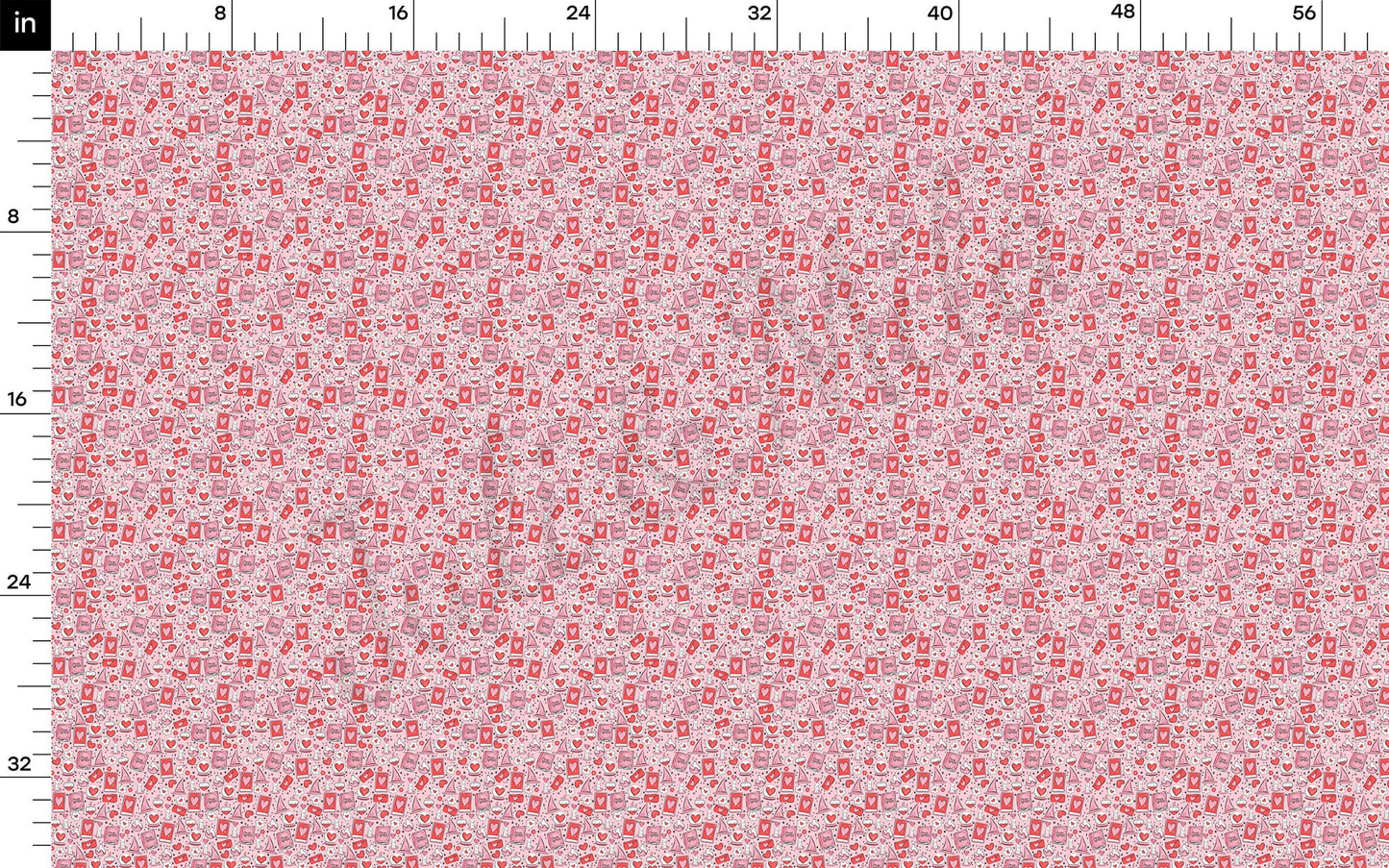 Valentines Day Bullet Textured Fabric AA1223