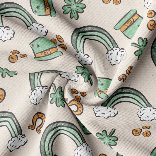 St. Patricks Day  Bullet Textured Fabric  AA1234