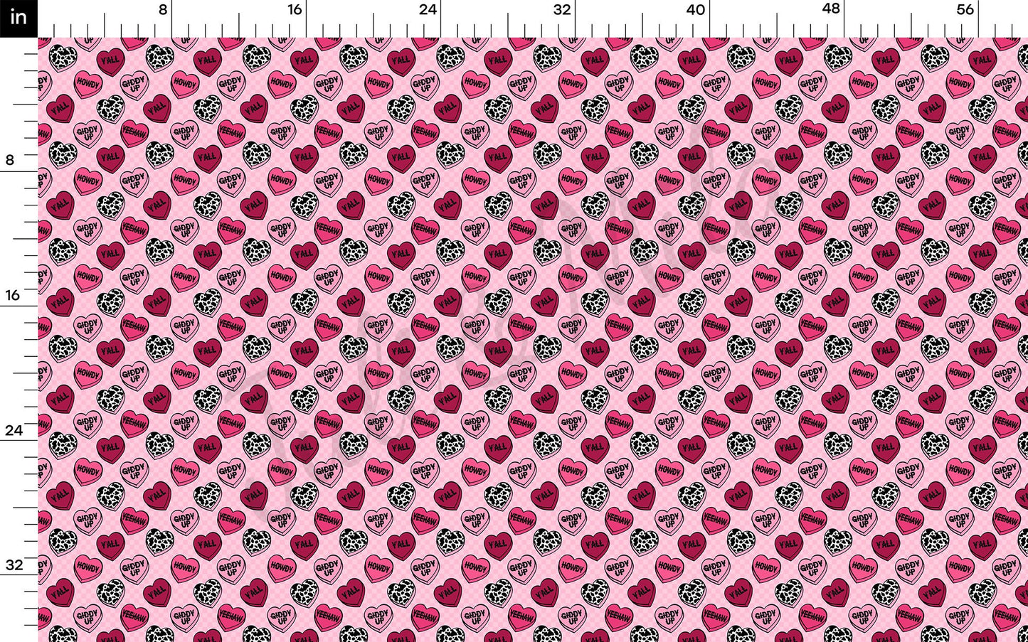 Valentines Day  Bullet Textured Fabric AA1319