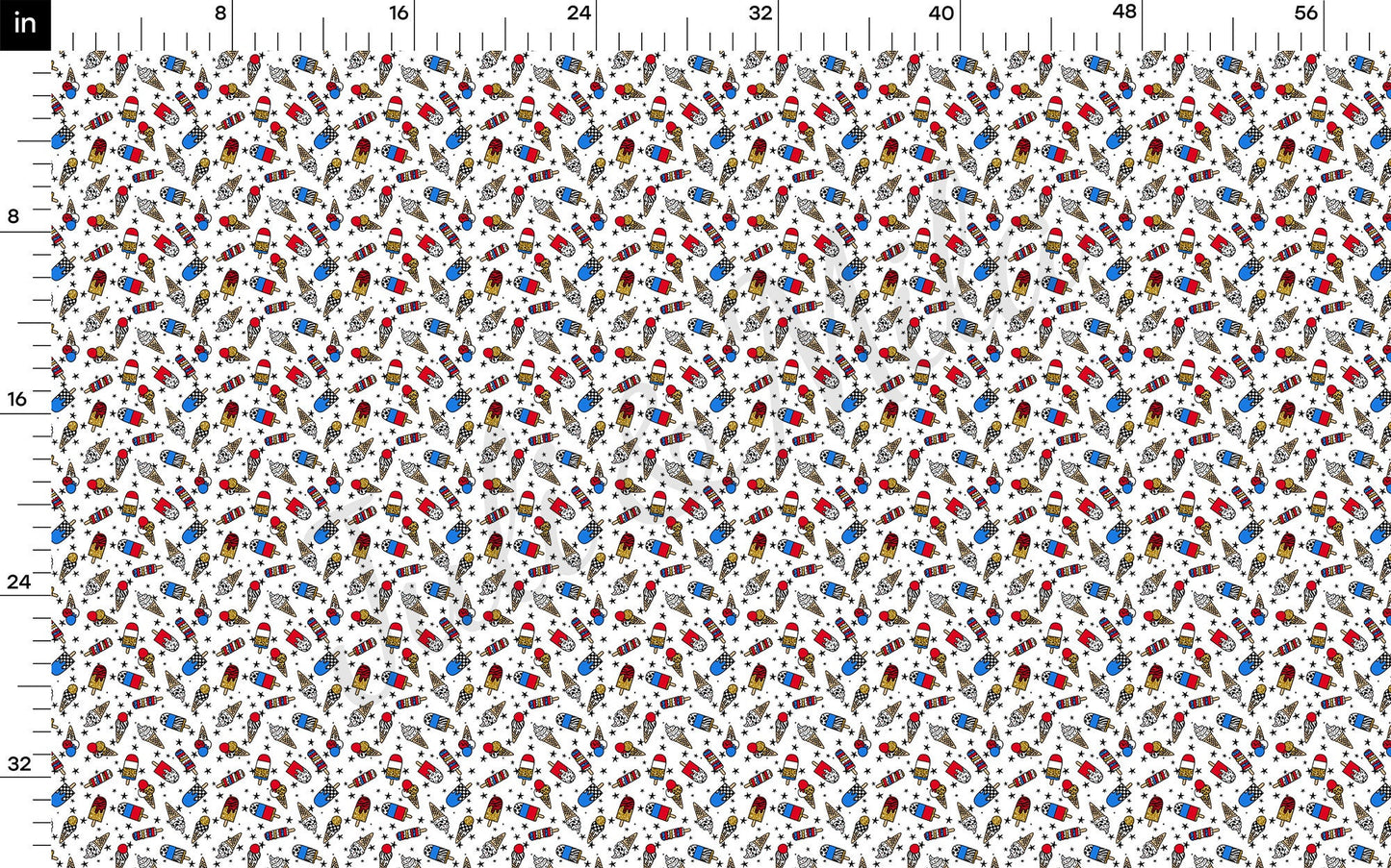 Patriotic 4th of July Bullet Textured Fabric  AA1282