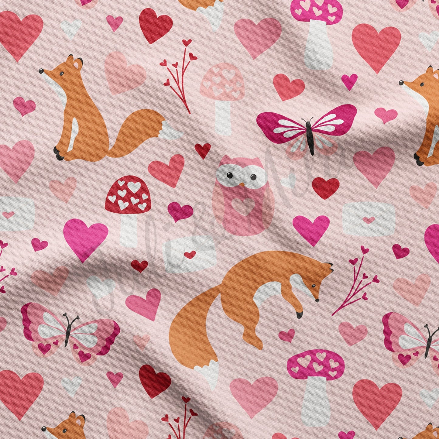 Valentines Day  Bullet Textured Fabric AA1290