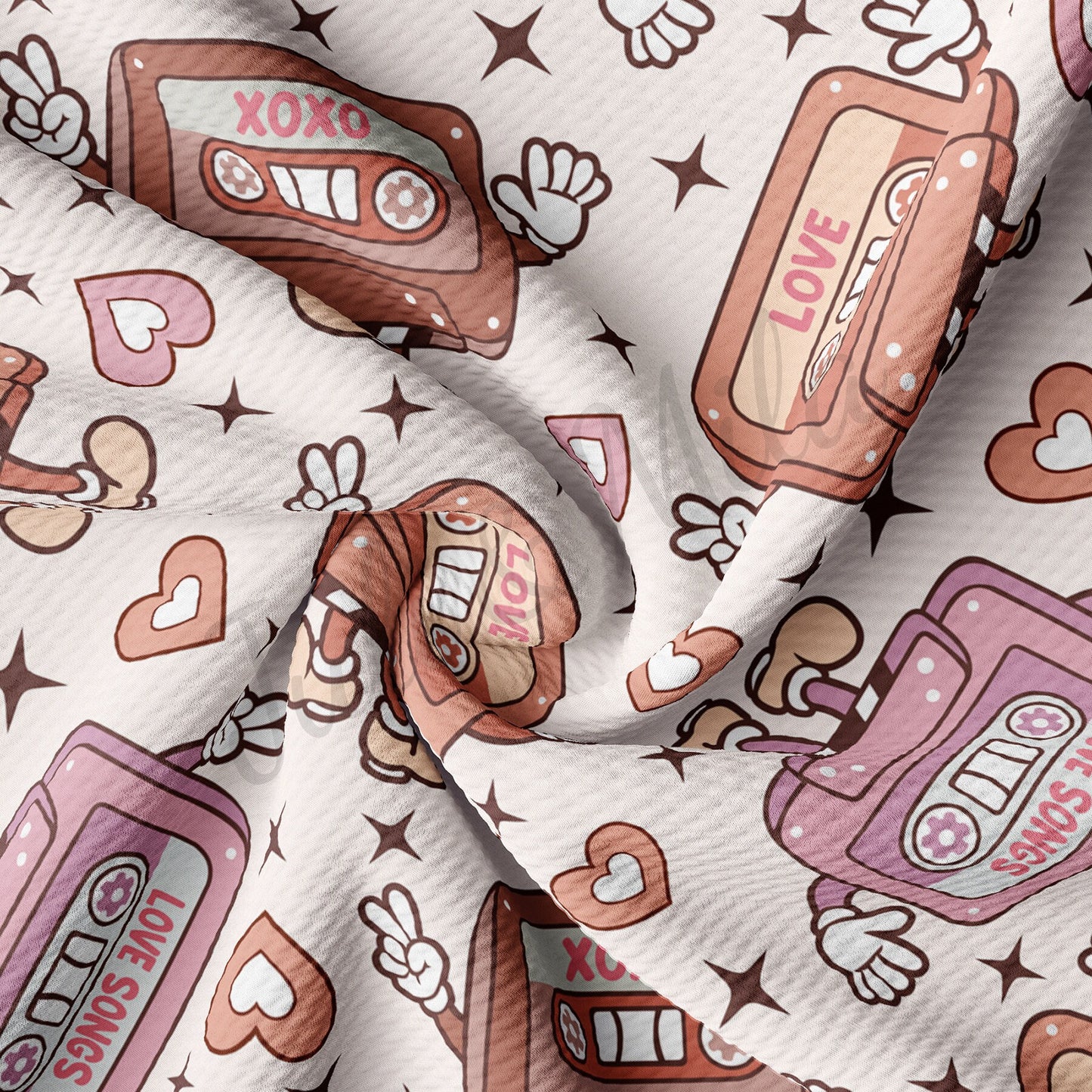 Valentines Day  Bullet Textured Fabric AA1296