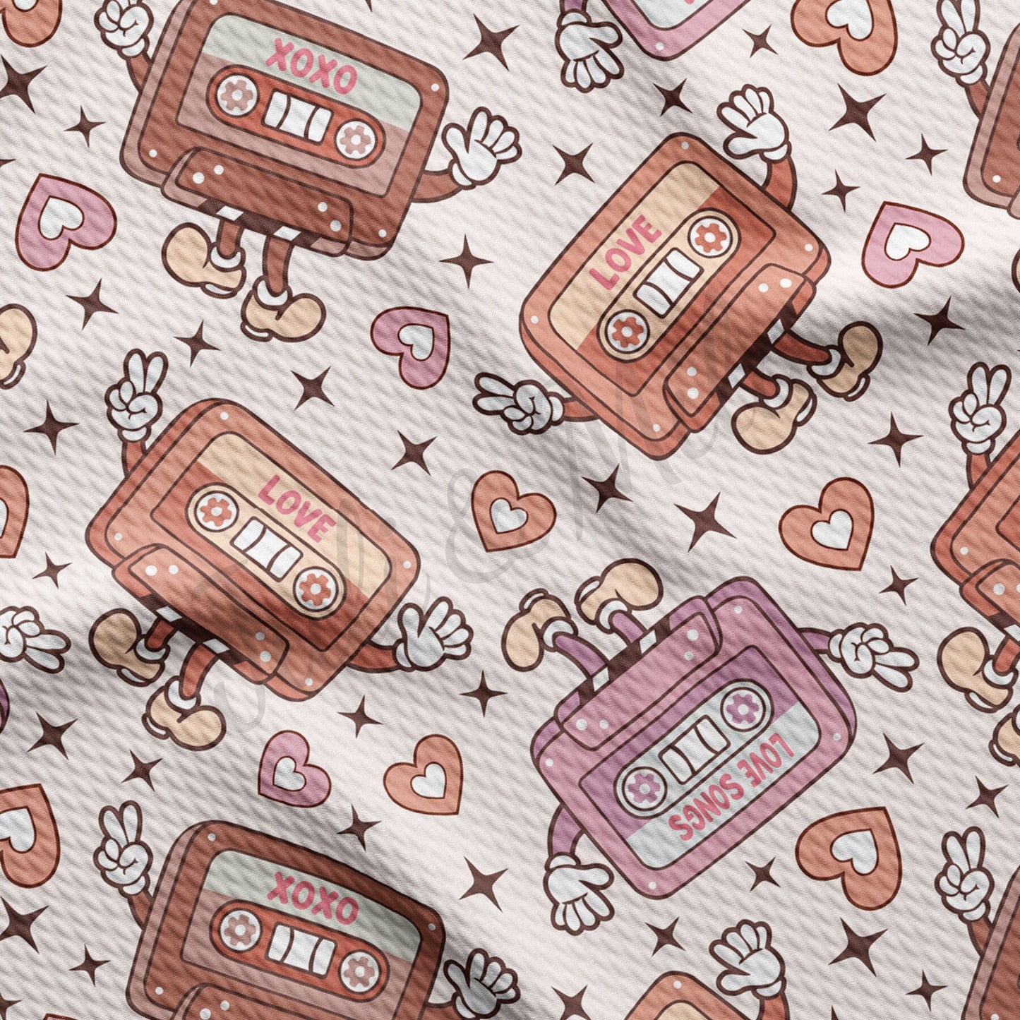 Valentines Day  Bullet Textured Fabric AA1296