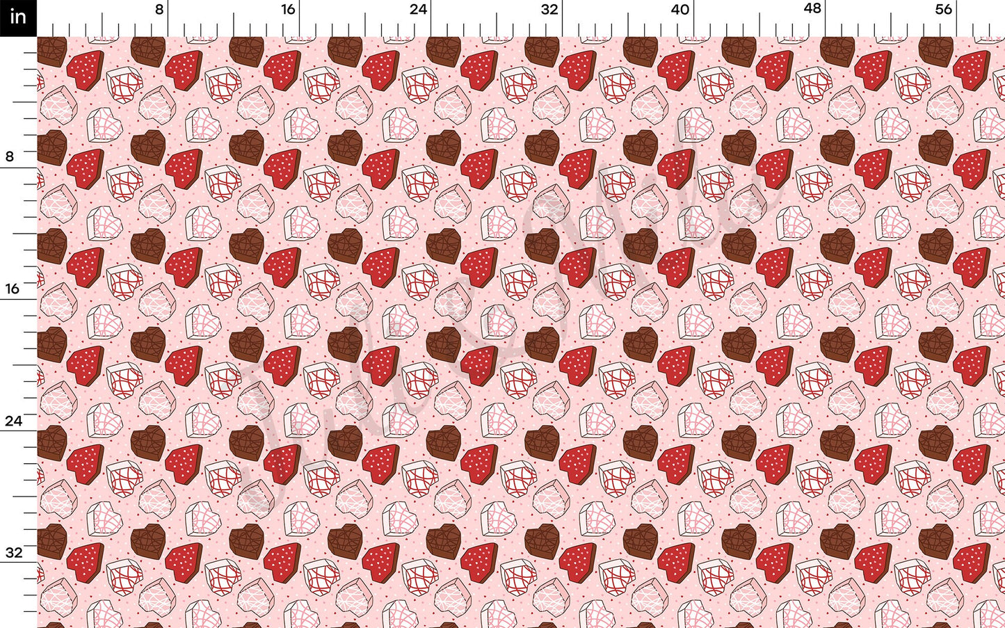 Valentines Day Bullet Textured Fabric  AA1343