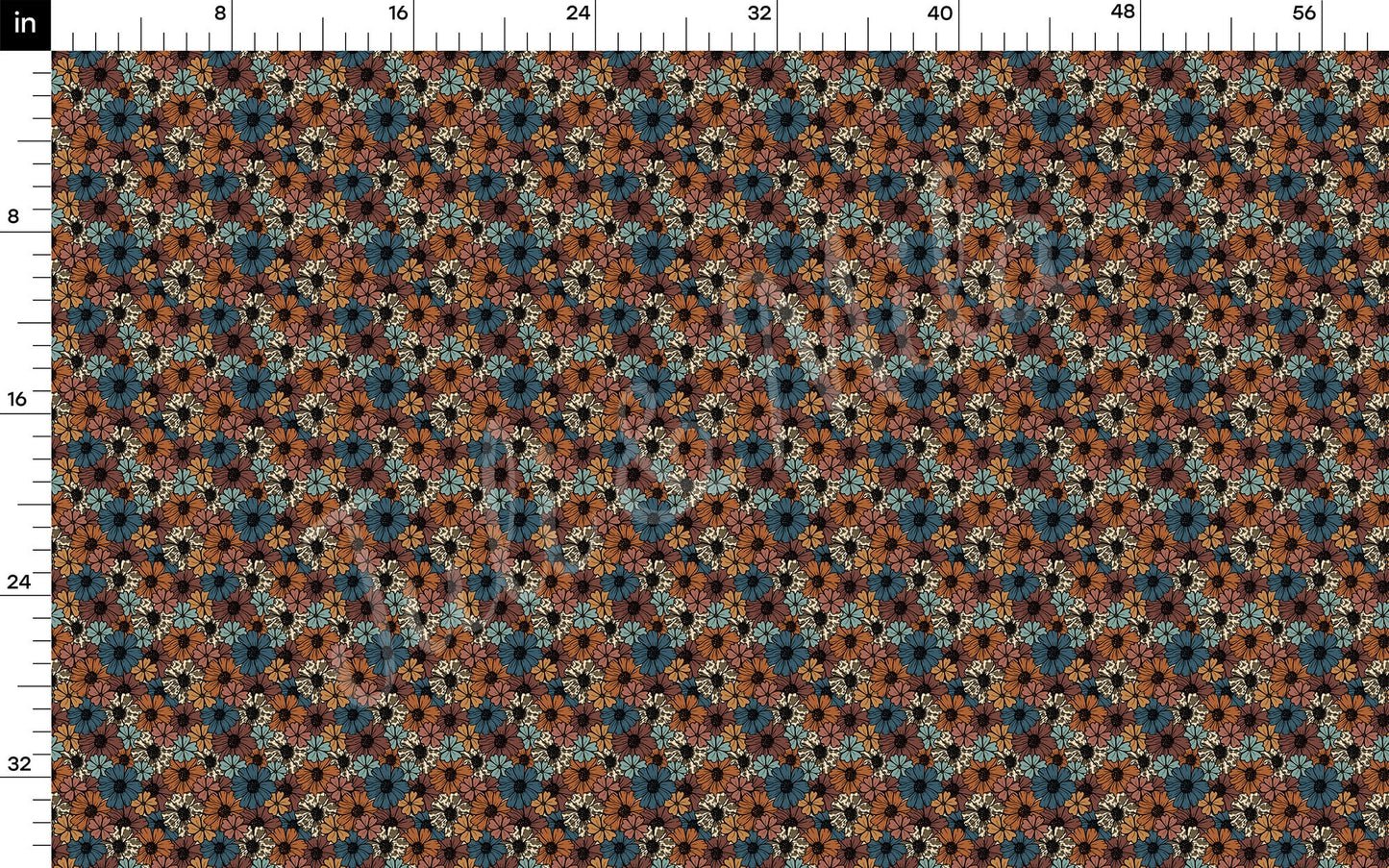 Floral Bullet Textured Fabric AA1376