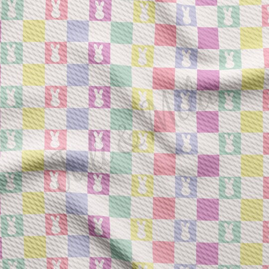 Easter Liverpool Bullet Textured Fabric by the yard 4Way Stretch Solid Strip Thick Knit Jersey Liverpool Fabric14