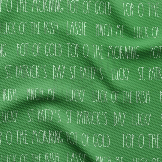 St. Patrick&#39;s Day Printed Liverpool Bullet Textured Fabric by the yard 4Way Stretch Solid Strip Thick Knit Jersey Liverpool Fabric11