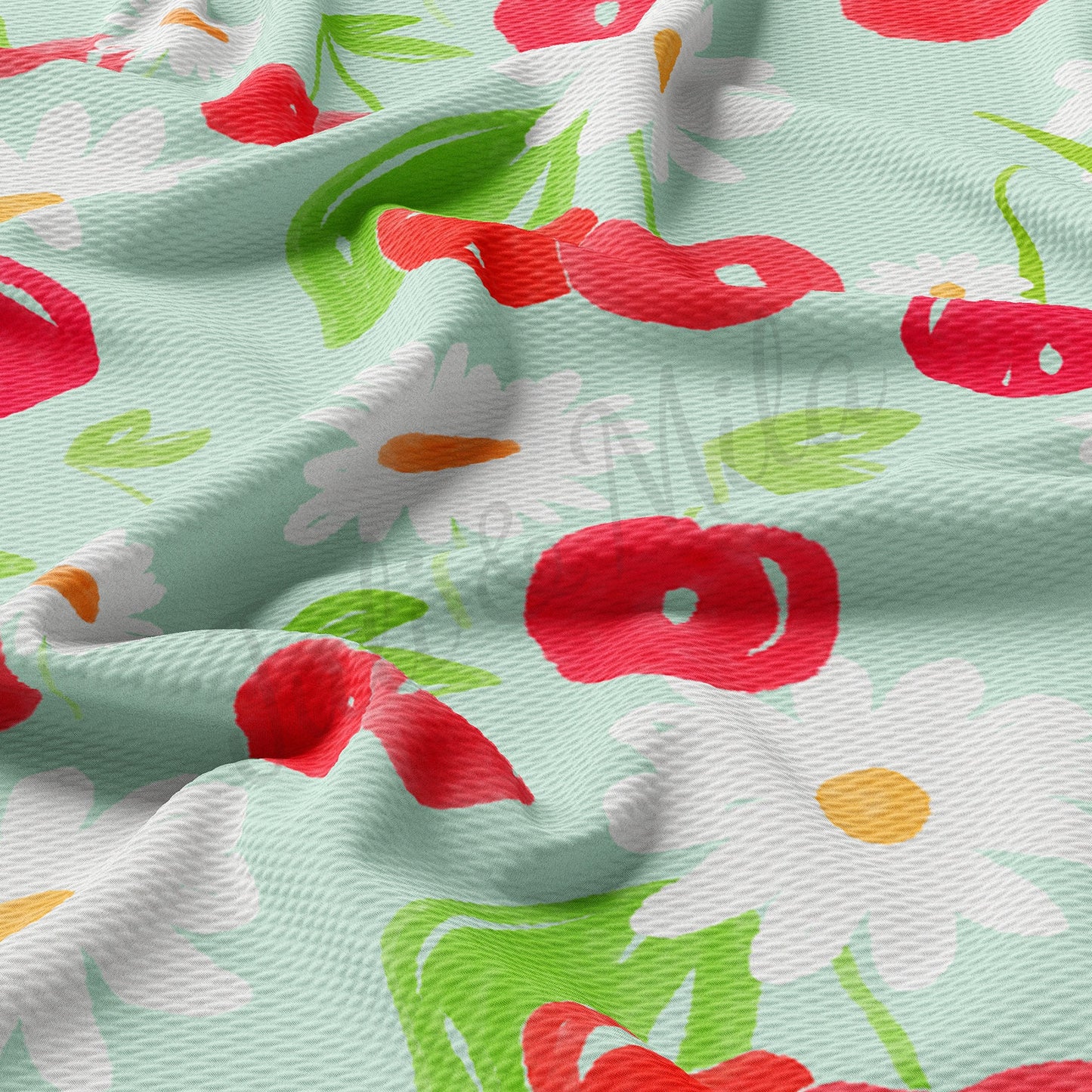 Cherry Summer Bullet Textured Fabric AA1420