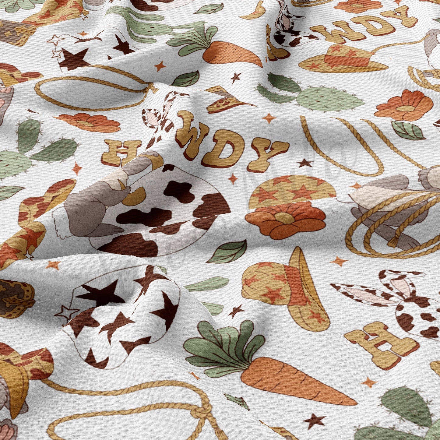 Easter Howdy Bullet Textured Fabric AA1424