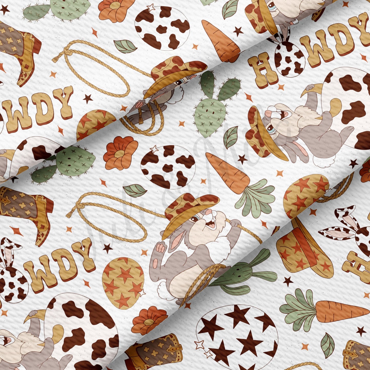 Easter Howdy Bullet Textured Fabric AA1424