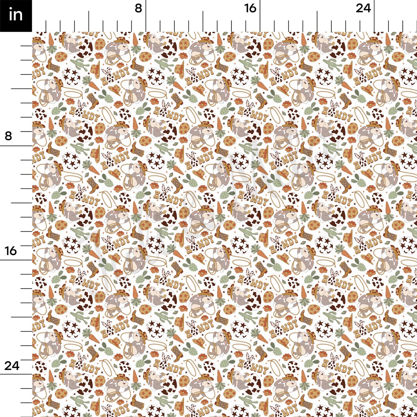 Easter Howdy Bullet Textured Fabric AA1424