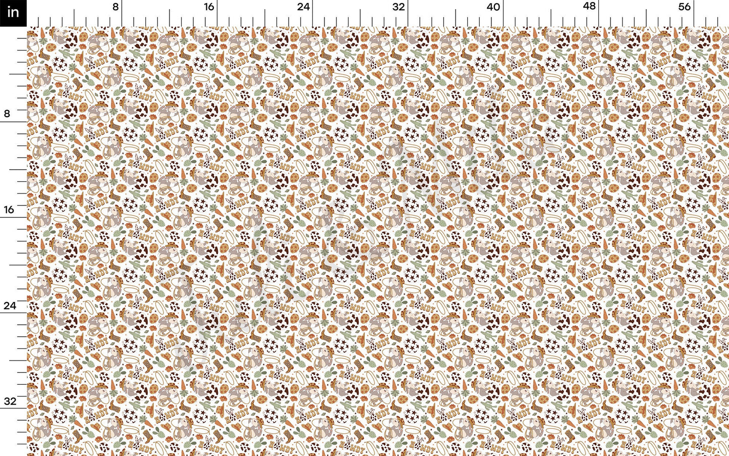 Easter Howdy Bullet Textured Fabric AA1424