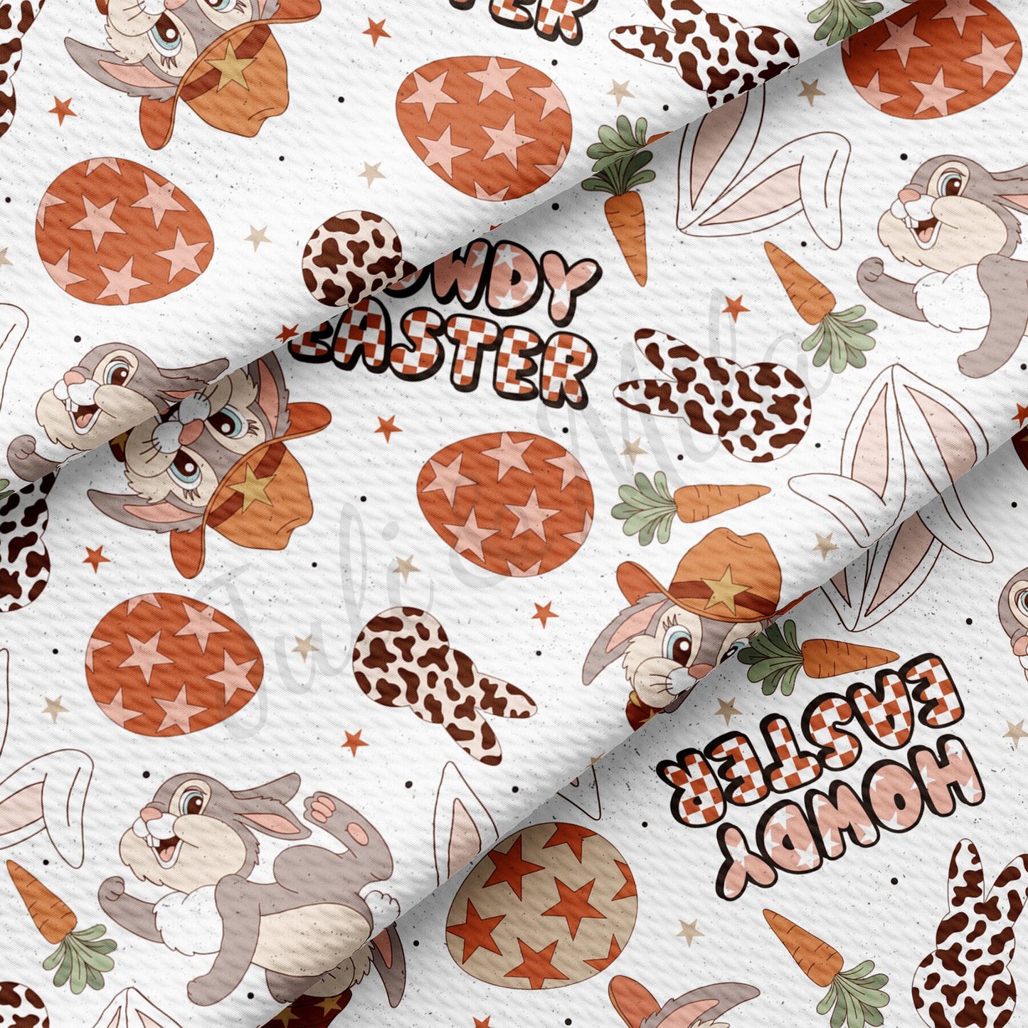 Easter Howdy Bullet Textured Fabric  AA1425