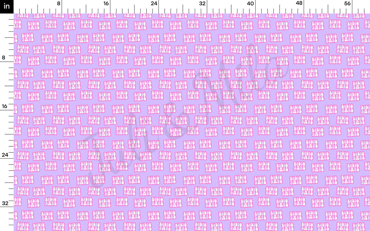 Rodeo Babe Printed  Bullet Textured Fabric  AA1463