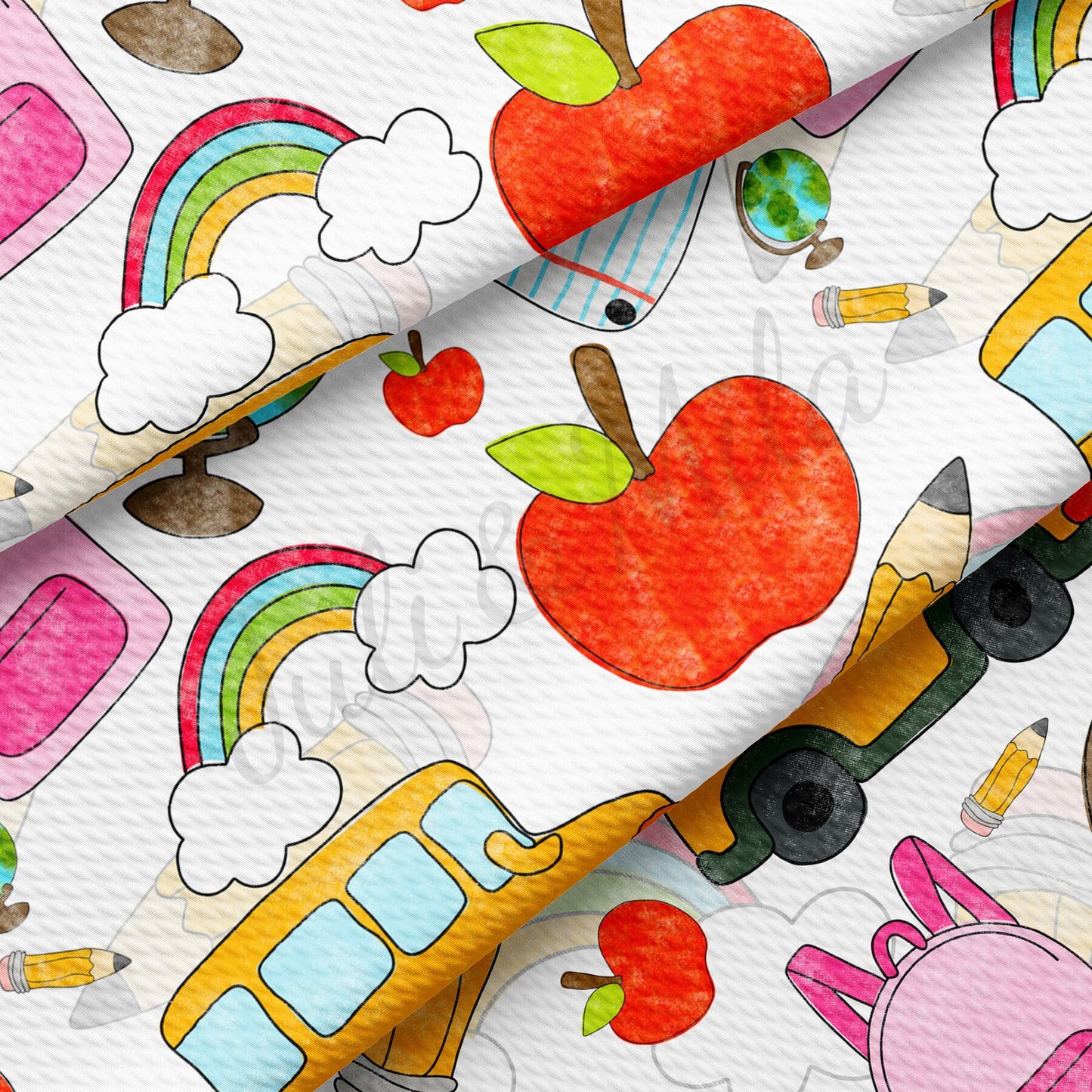 Back To School Bullet Textured Fabric AA1468