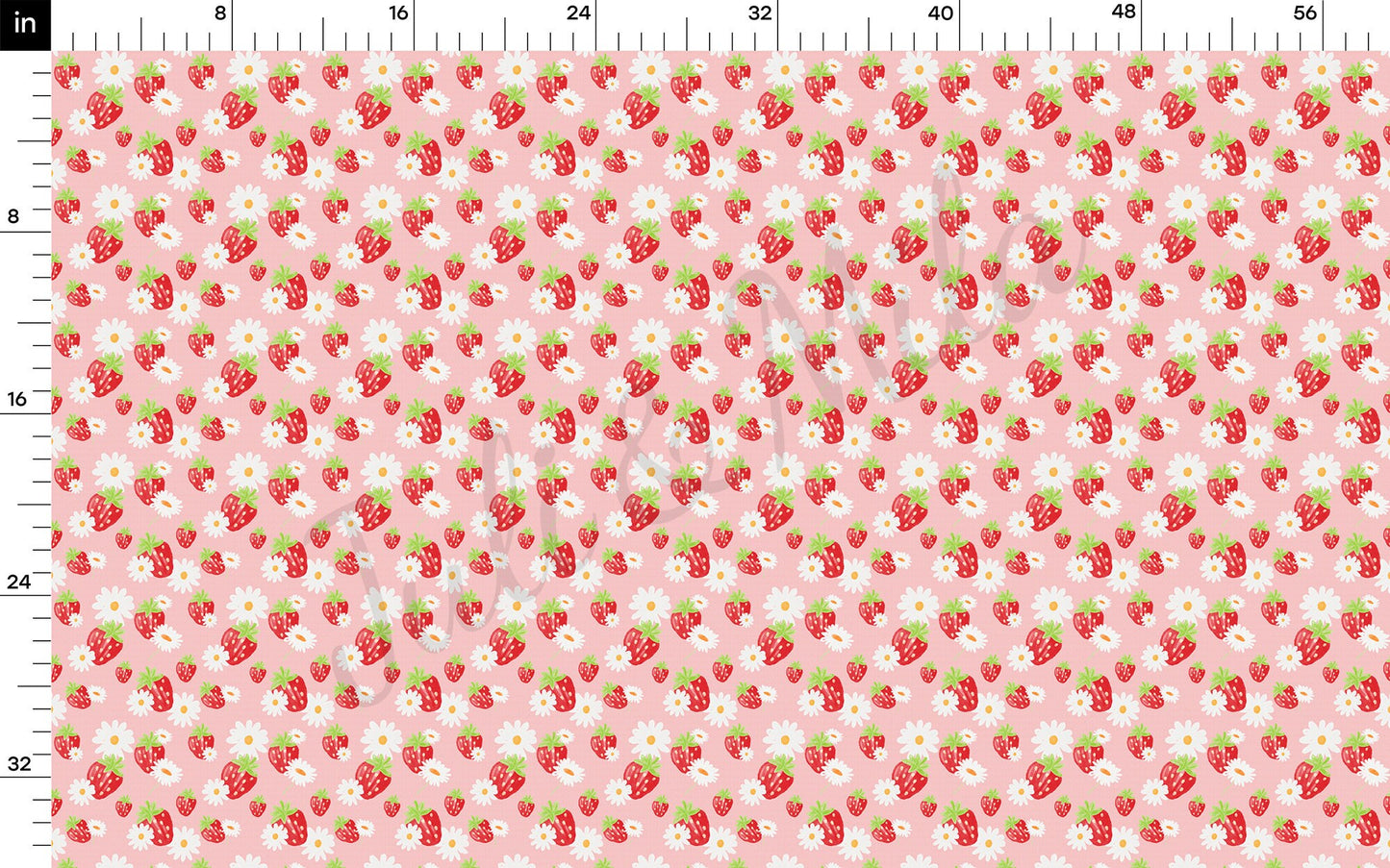Strawberry Summer Bullet Textured FabricAA1472