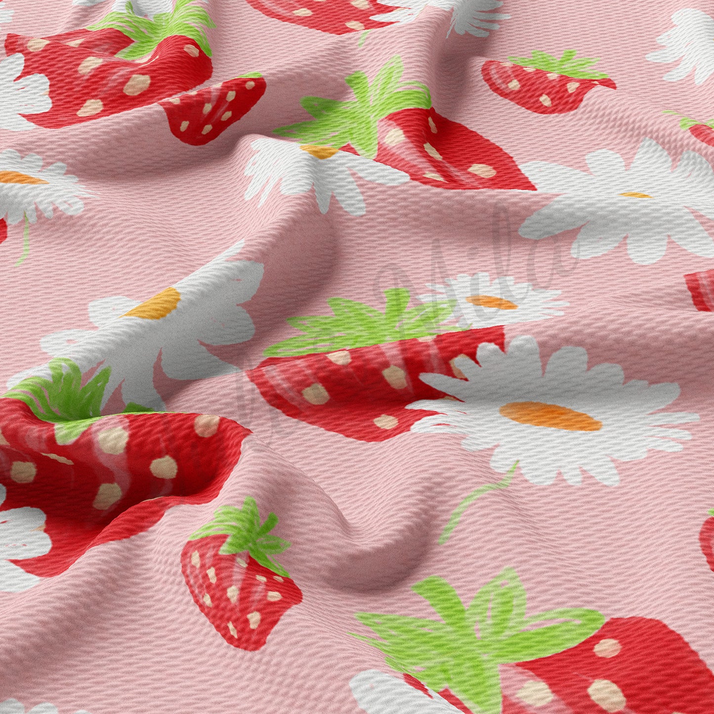 Strawberry Summer Bullet Textured FabricAA1472