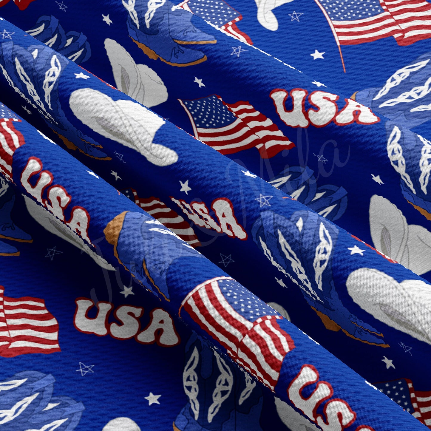 Patriotic Bullet Textured Fabric  AA1477