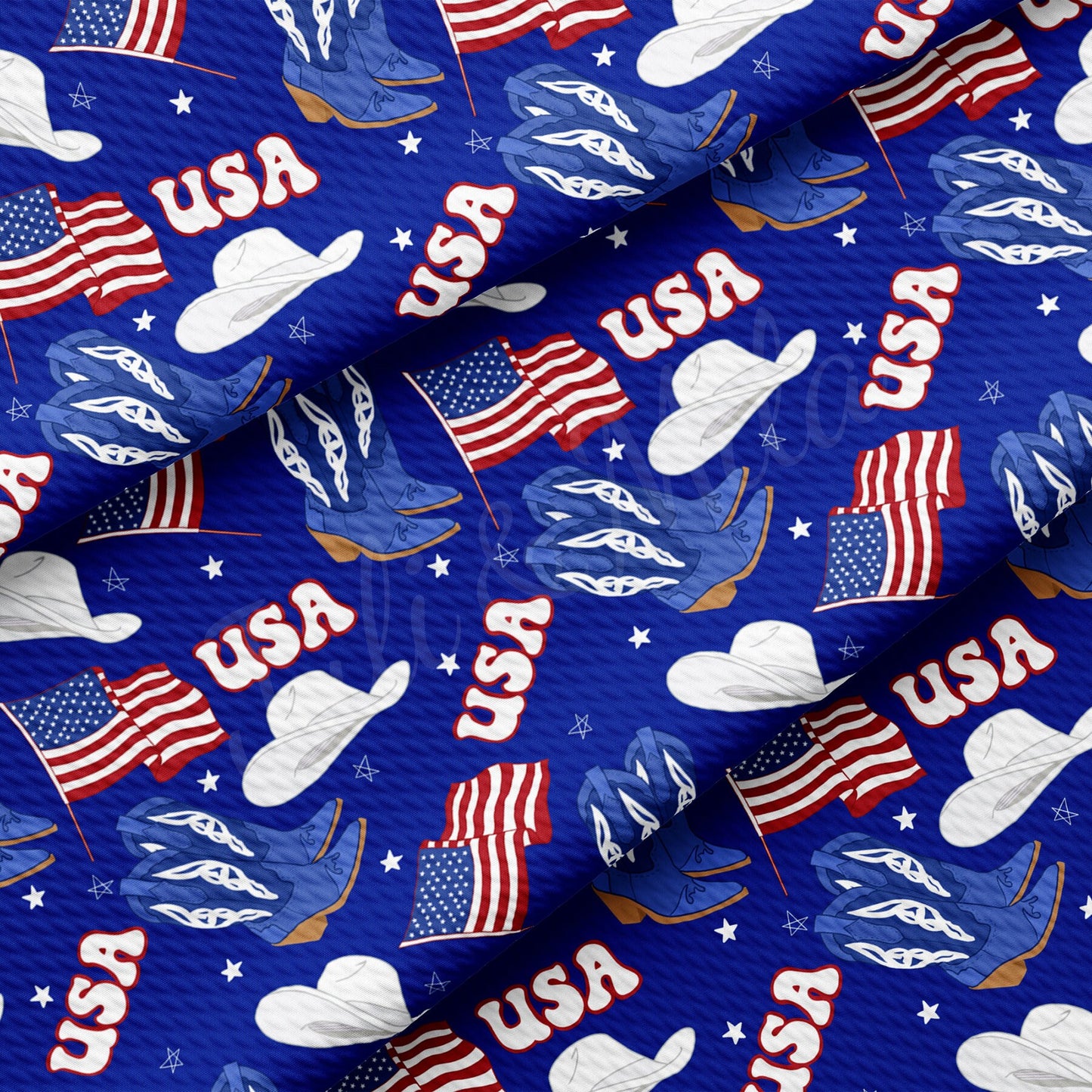 Patriotic Bullet Textured Fabric  AA1477