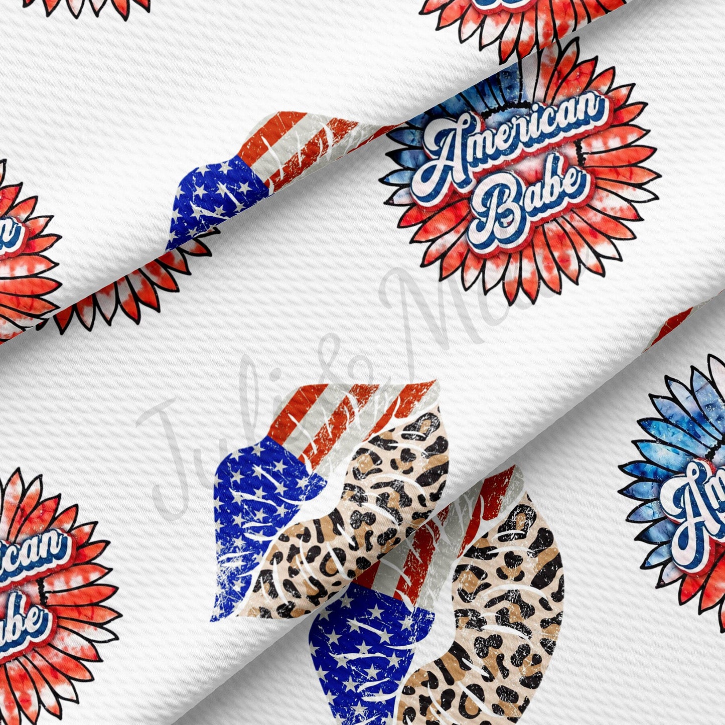 American Babe Patriotic 4th of July Fabric  AA1370