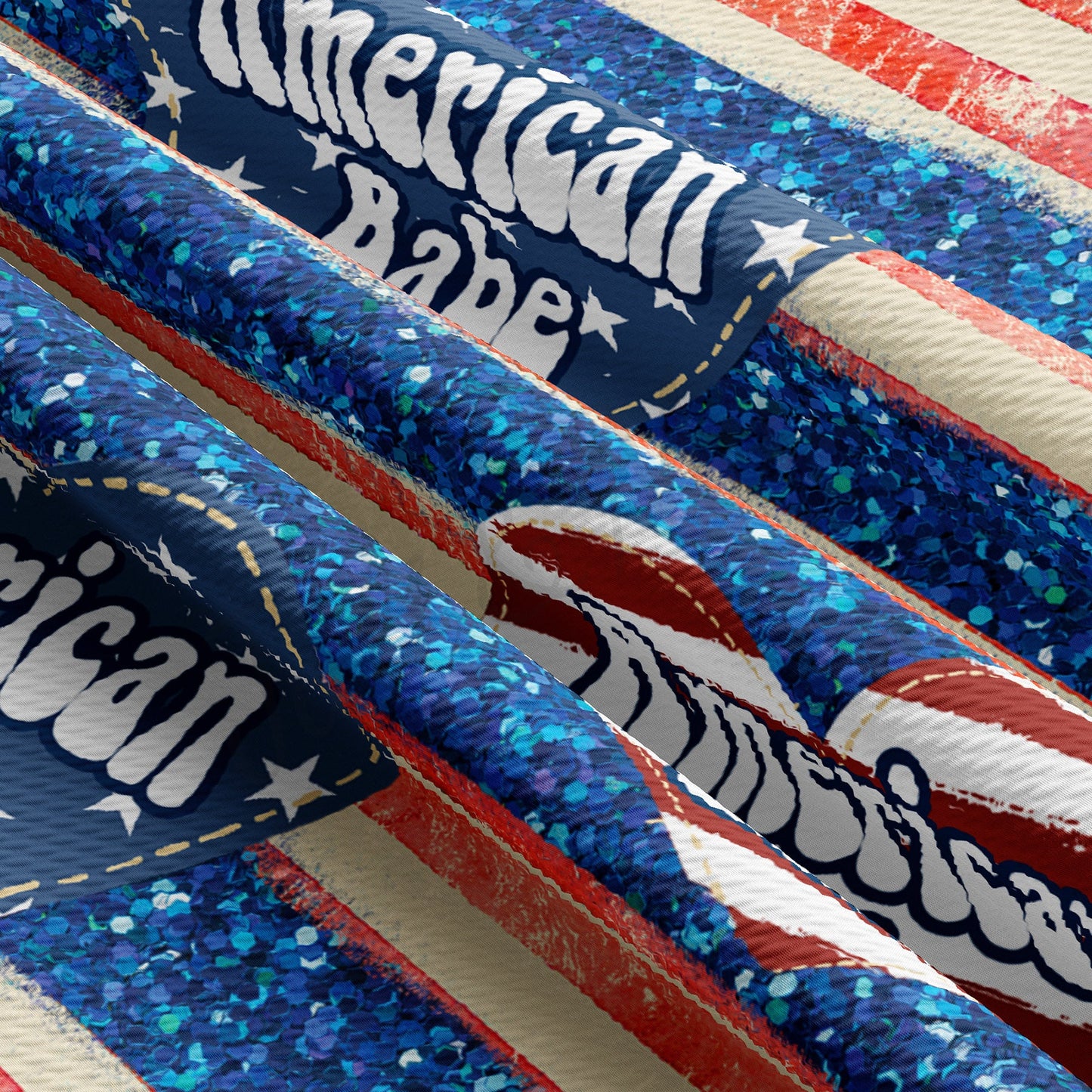 American Patriotic 4th of July  Bullet Textured Fabric AA1411