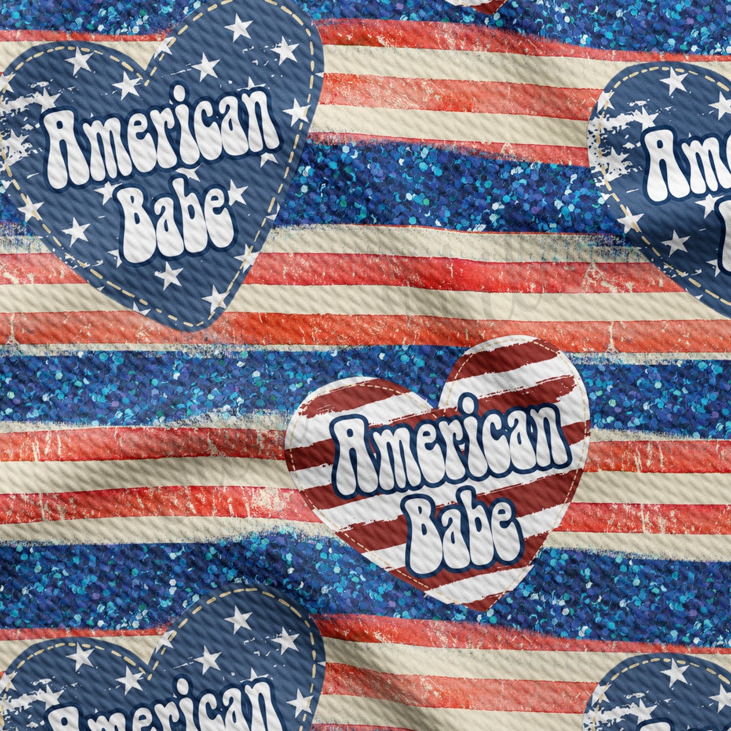 American Patriotic 4th of July  Bullet Textured Fabric AA1411