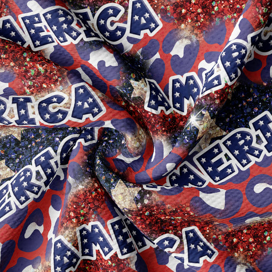 Patriotic 4th of July  Fabric AA1412