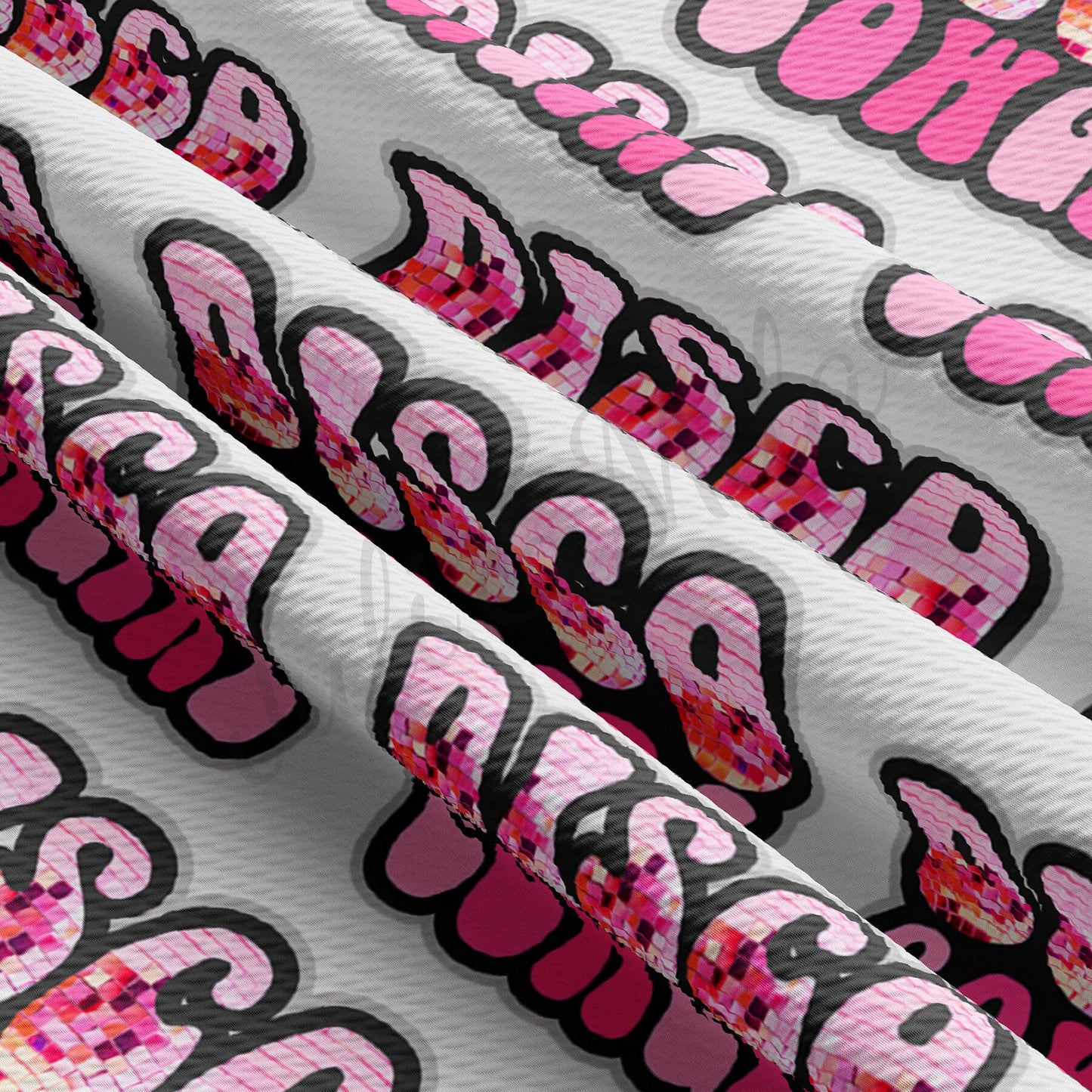 Disco Cow Girl  Bullet Textured Fabric AA1429