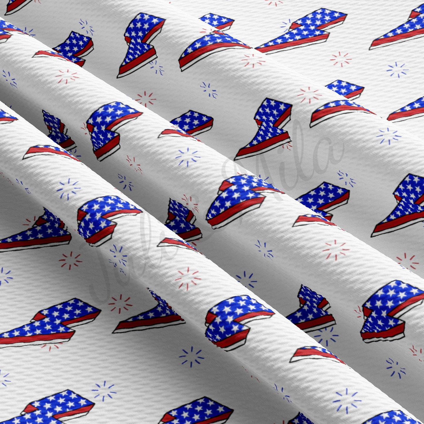 Patriotic 4th of July  Bullet Textured Fabric  AA1433