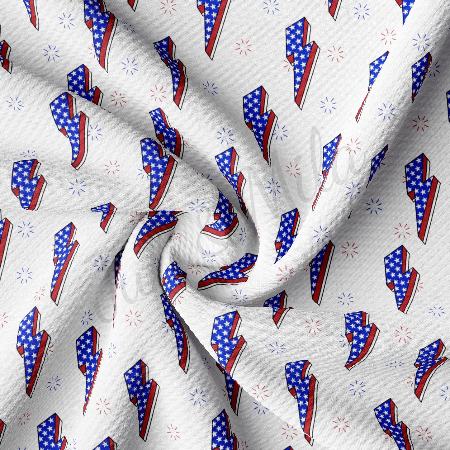 Patriotic 4th of July  Bullet Textured Fabric  AA1433