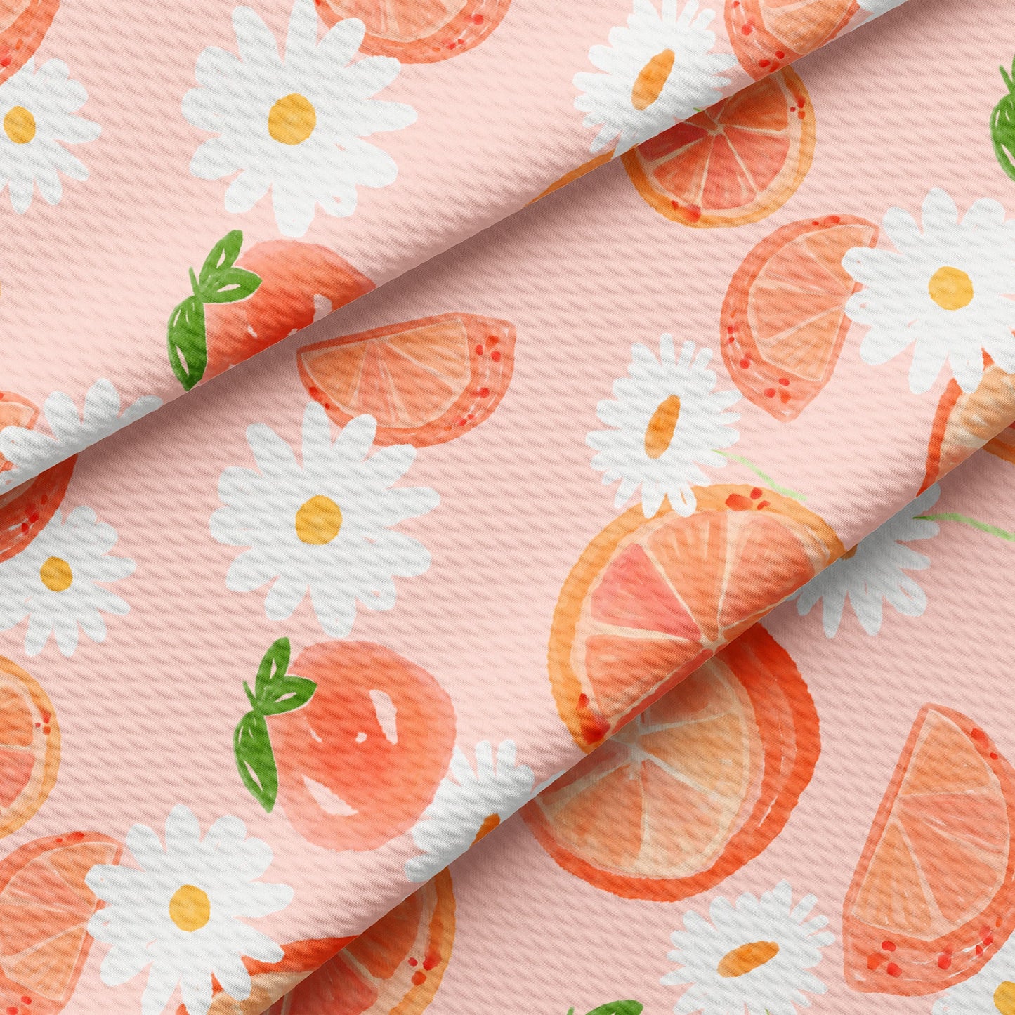 Peach Summer Bullet Textured Fabric AA1450