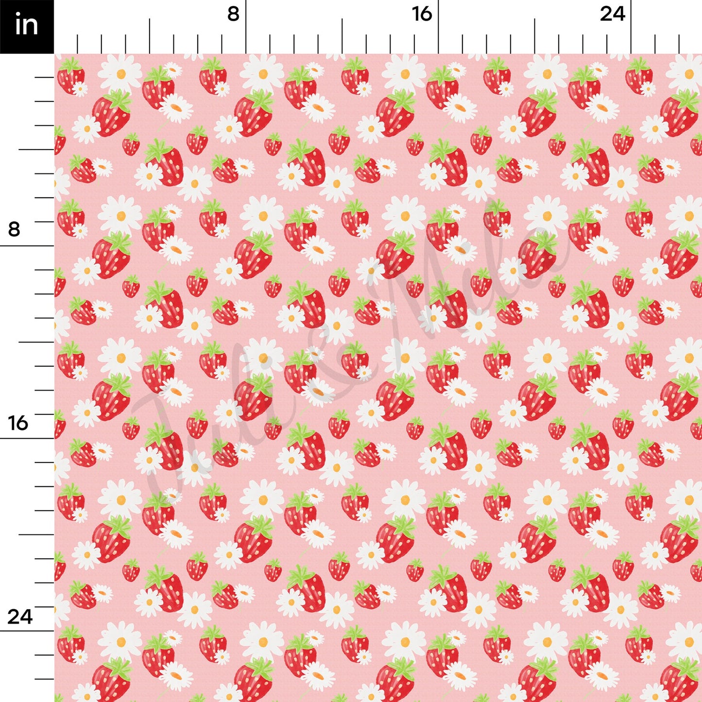 Strawberry Summer Bullet Textured FabricAA1472