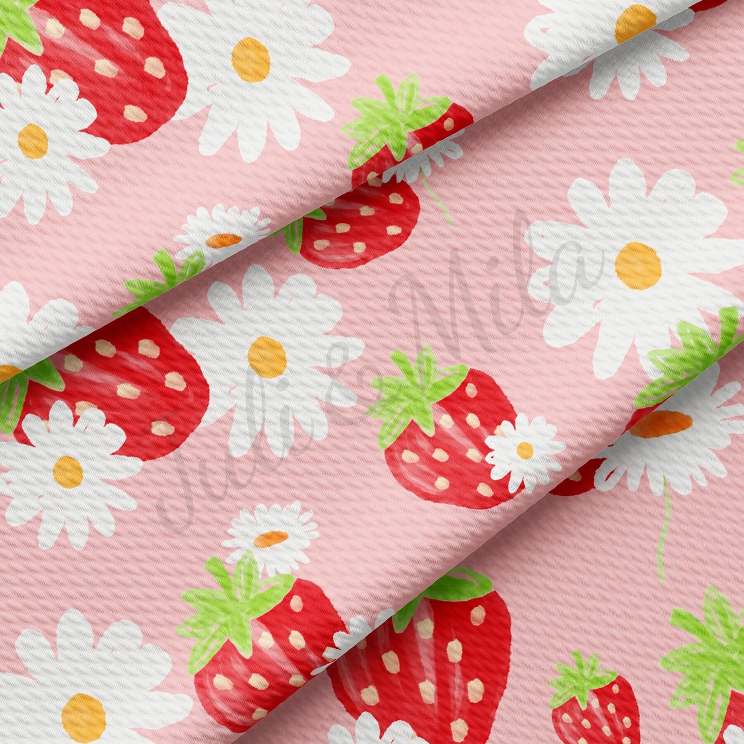 Strawberry Summer Bullet Textured FabricAA1472