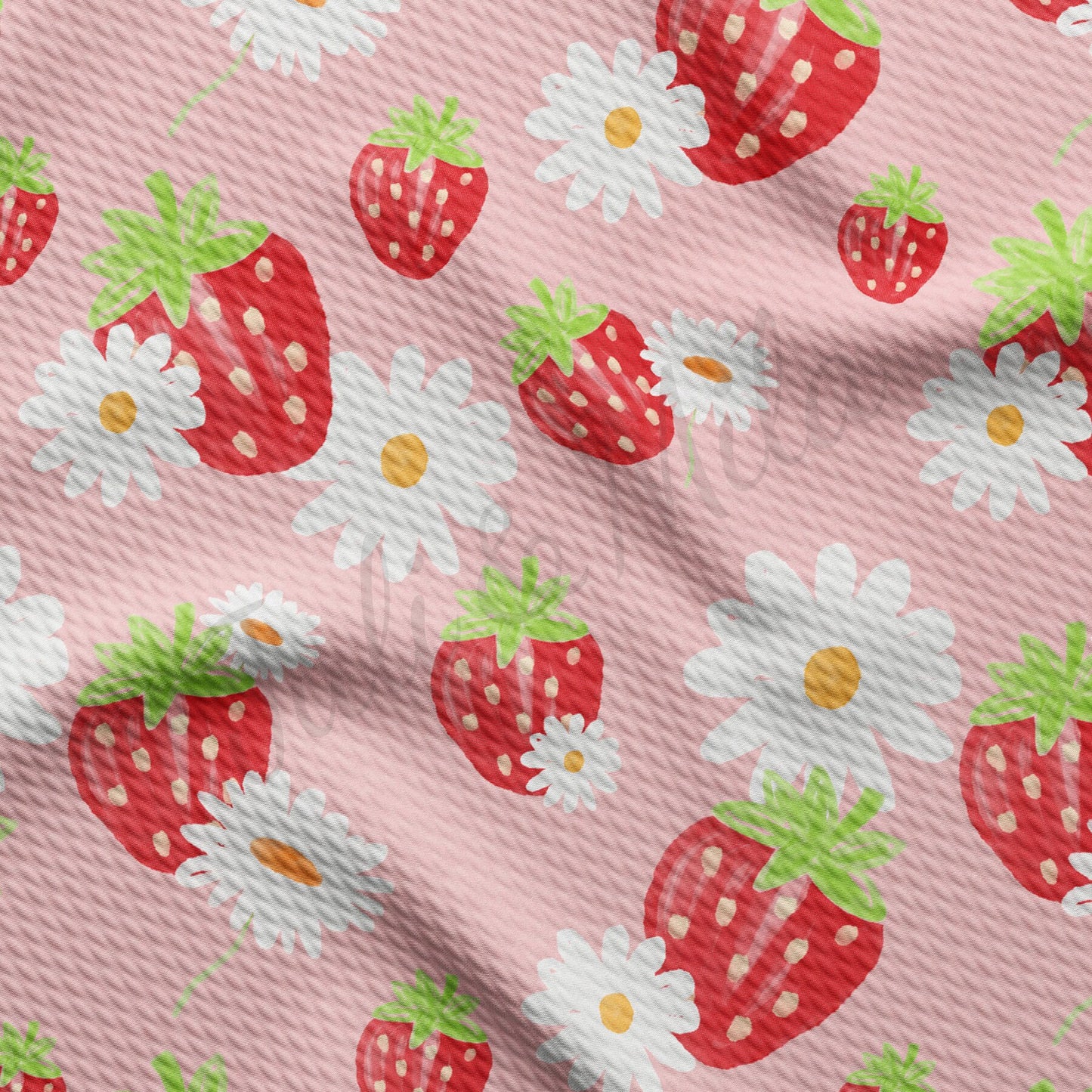 Strawberry Summer Bullet Textured FabricAA1472