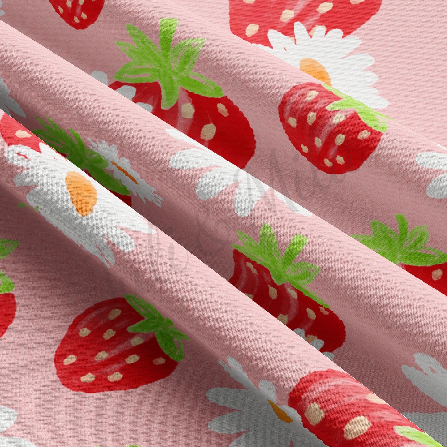 Strawberry Summer Bullet Textured FabricAA1472