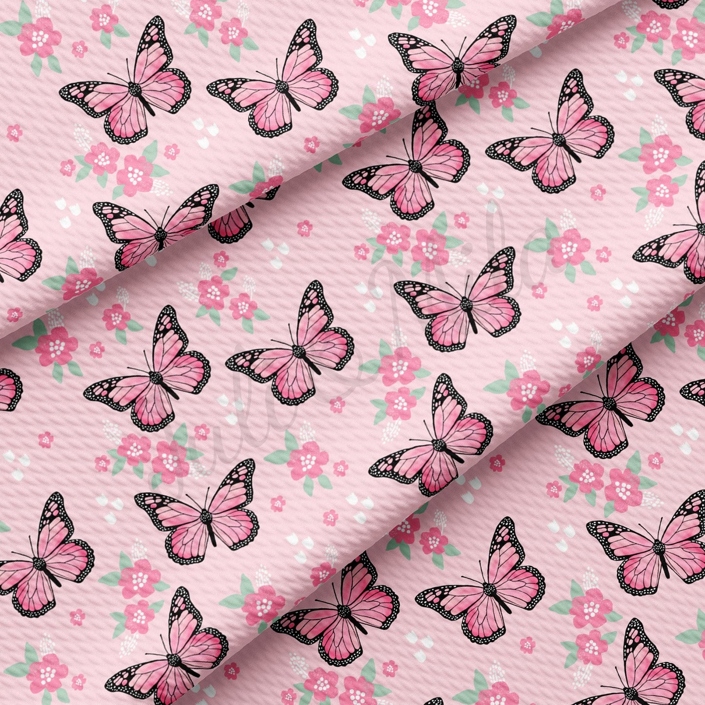 Butterflies Bullet Textured Fabric AA1489