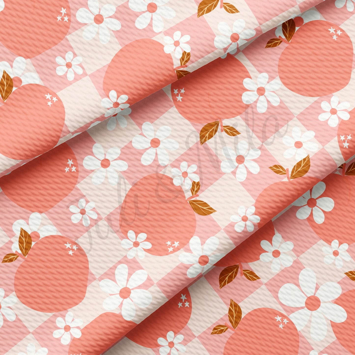 Peach  Bullet Textured Fabric AA1493