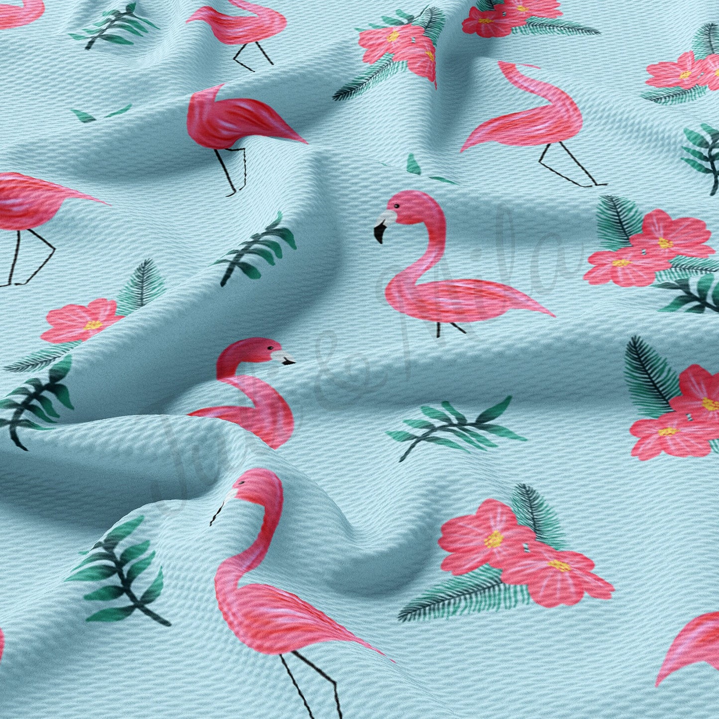 Flamingo Summer  Bullet Textured Fabric  AA1495