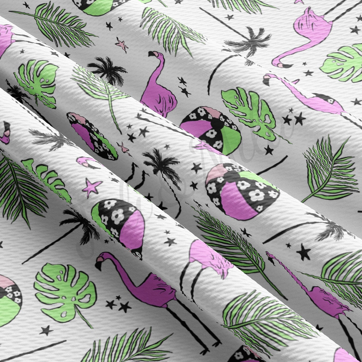 Flamingo Summer  Bullet Textured Fabric AA1496