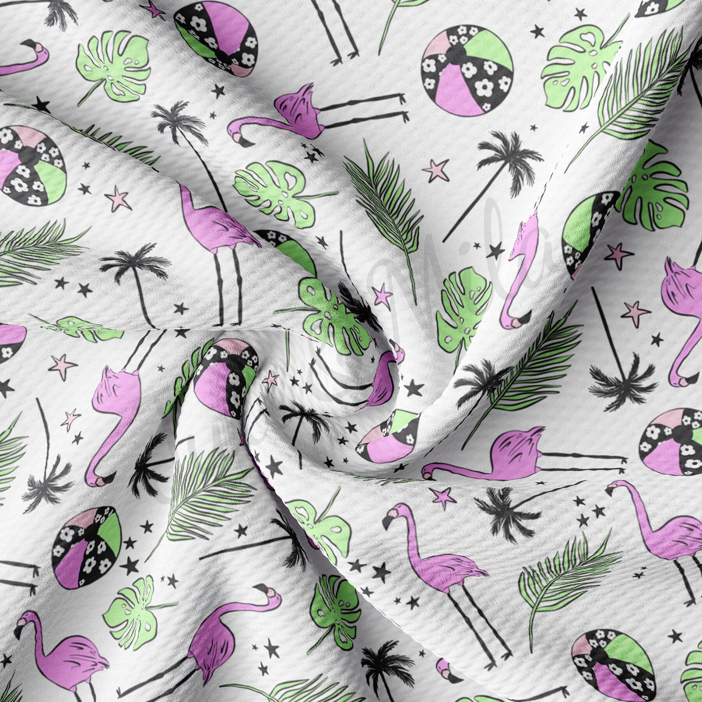 Flamingo Summer  Bullet Textured Fabric AA1496