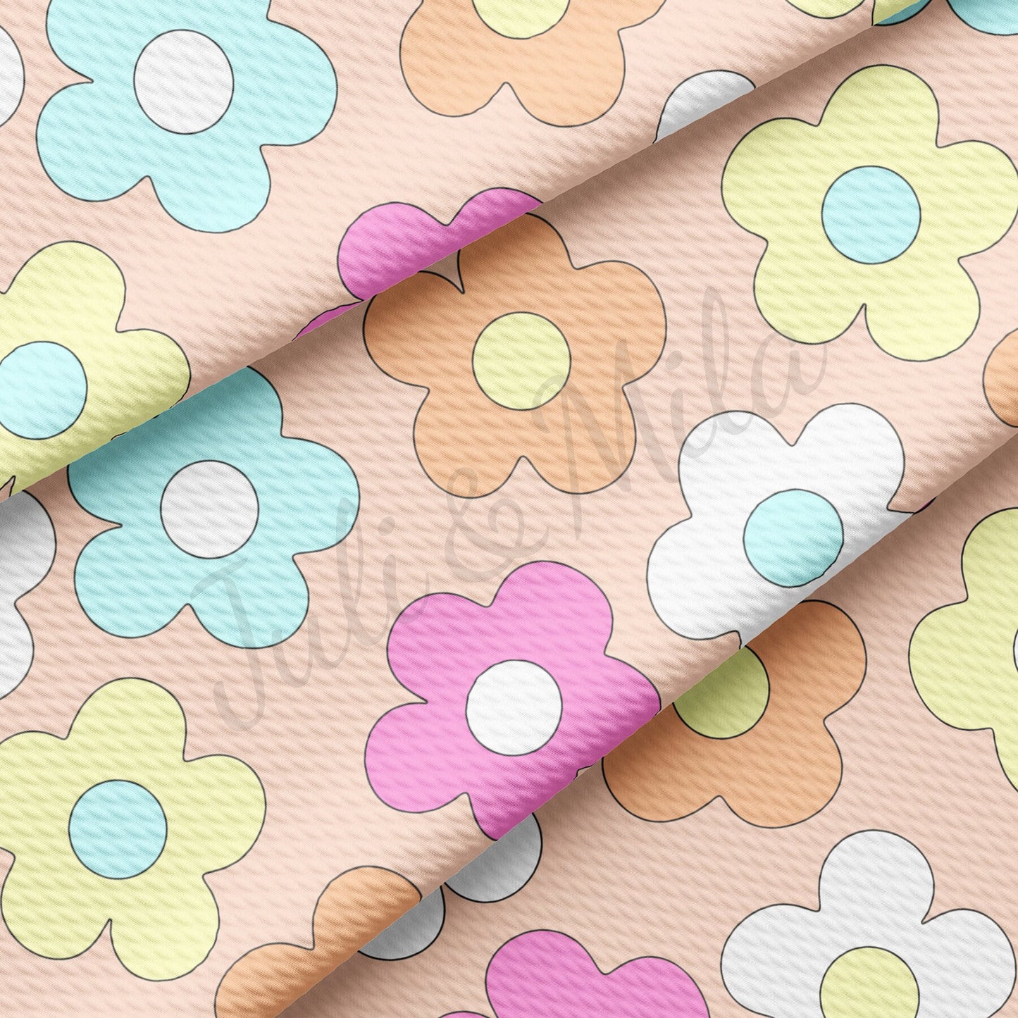 Floral  Bullet Textured Fabric AA1500