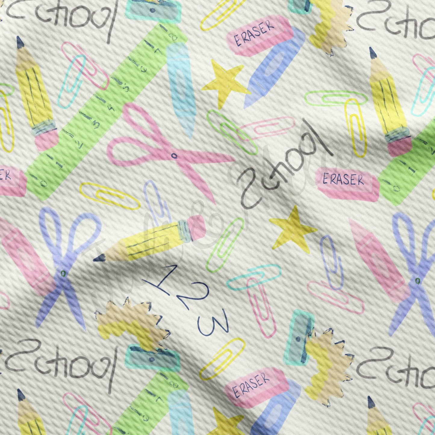 Back To School Bullet Textured Fabric AA1530