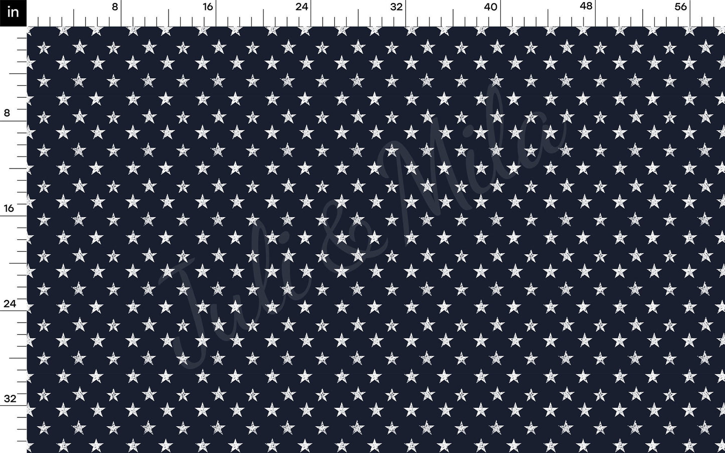 4th of July Navy Stars Patriotic Bullet Textured Fabric AA1533