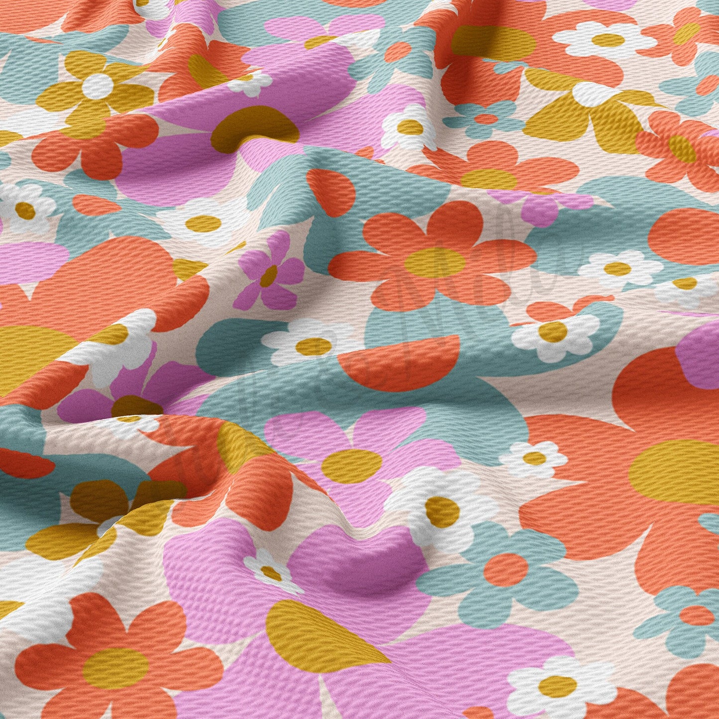 Floral  Bullet Textured Fabric  AA1538