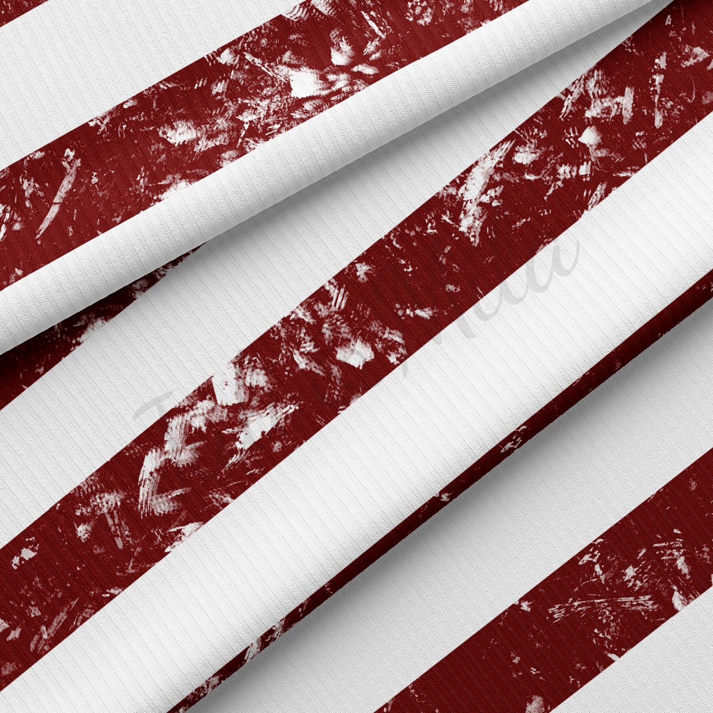 Rib Knit Fabric  RBK1535 4th of July Patriotic
